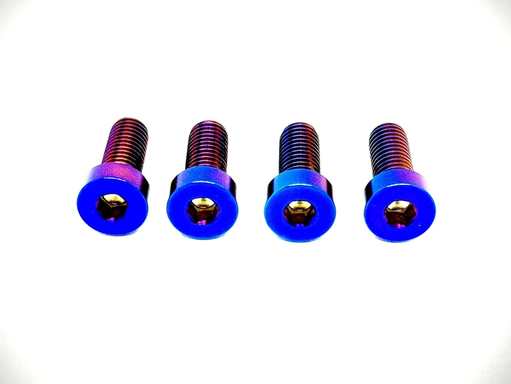 Titanium Seat/ Subframe Bolts - Surron LBS LBX, Segway (Set of 4, Burnt Blue)